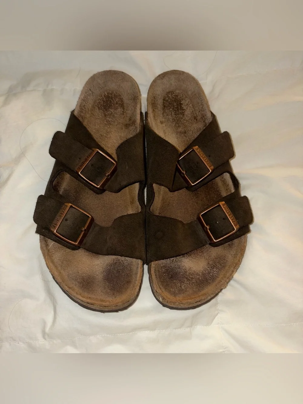 Brown Suede Birkenstock Arizonas 41